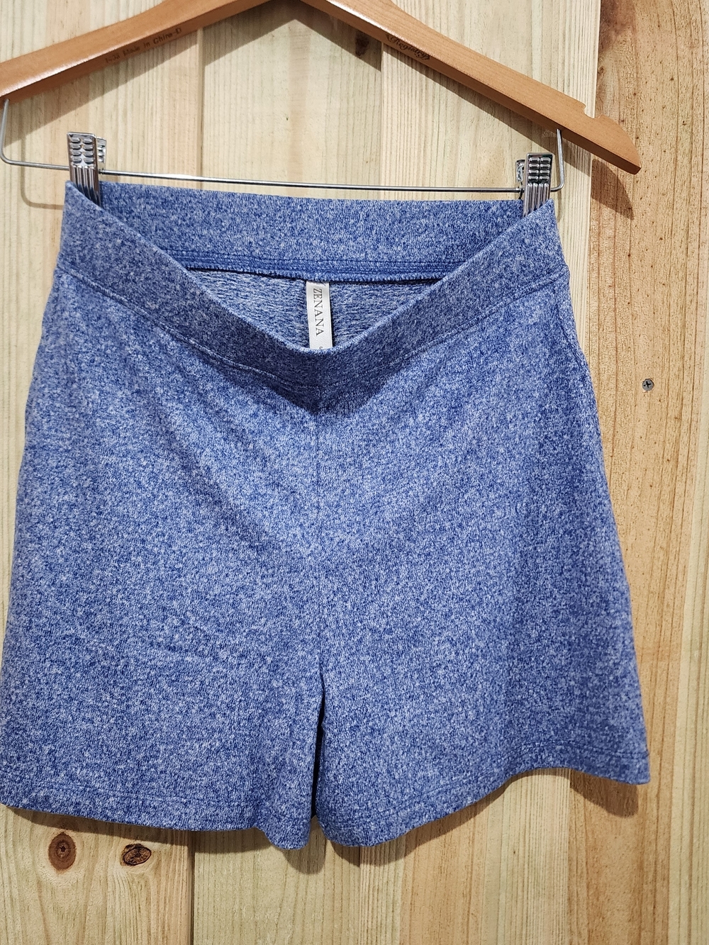 New Zenana Lt. Navy Comfty Lounging Shorts. 17 Available Sold Separately.